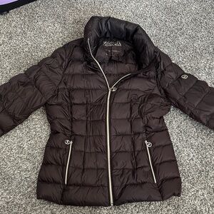 Michael Kors Dark Brown Puffer Jacket